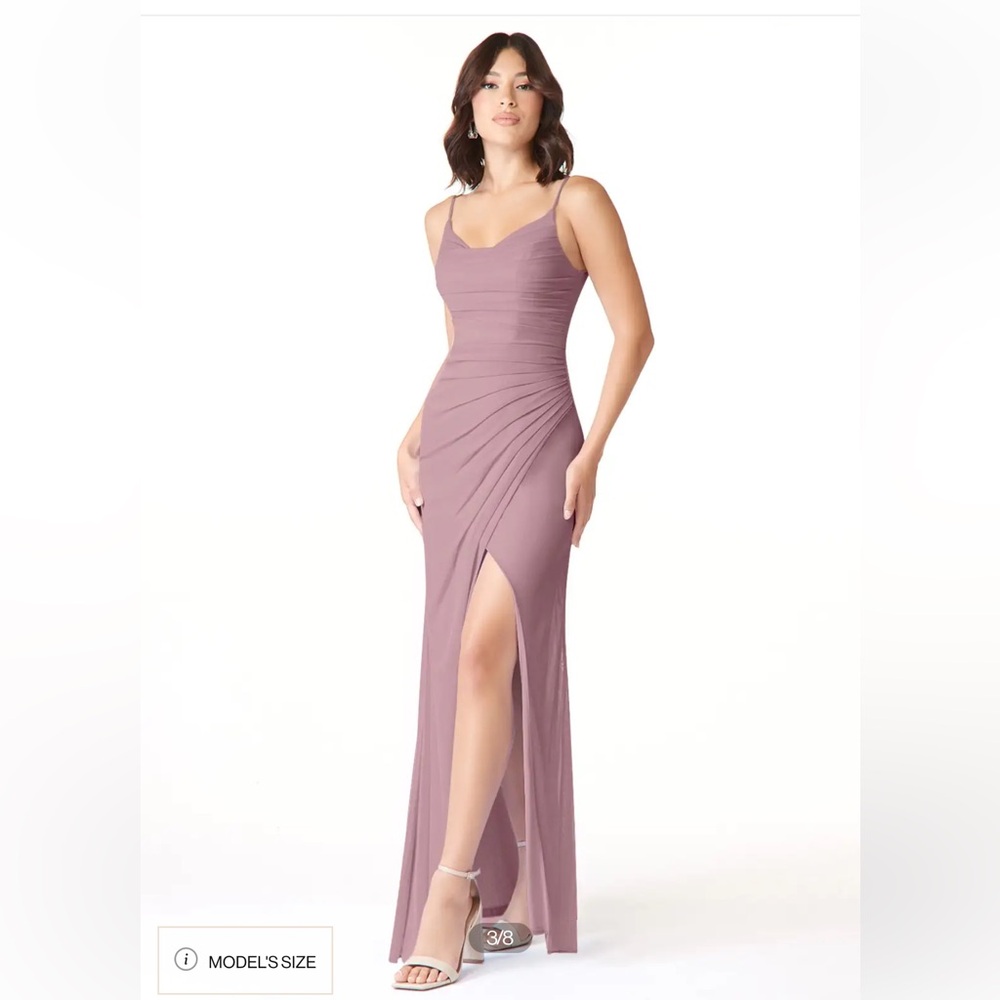 Azazie Deandra Bridesmaid Dress Dusty Rose